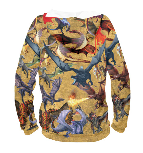 

Худи Print Bar, Белый, Драконы