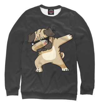 Свитшот для девочек pug dab