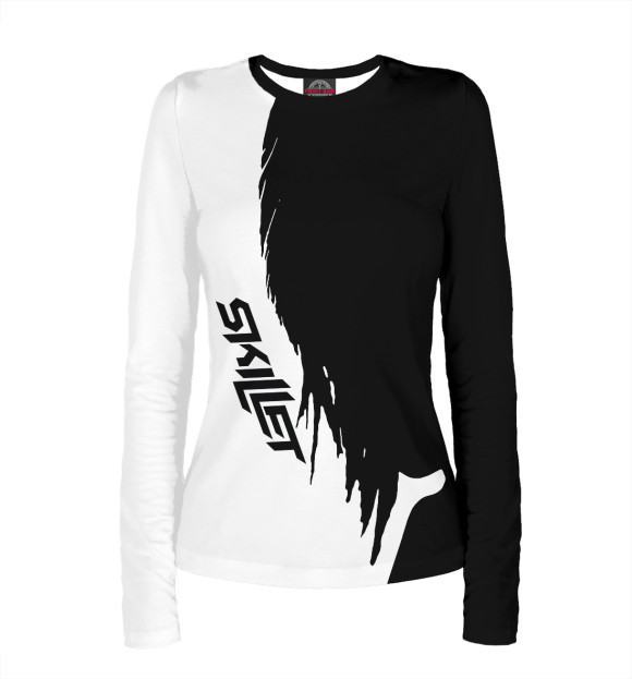 Женский лонгслив с изображением Skillet цвета Белый