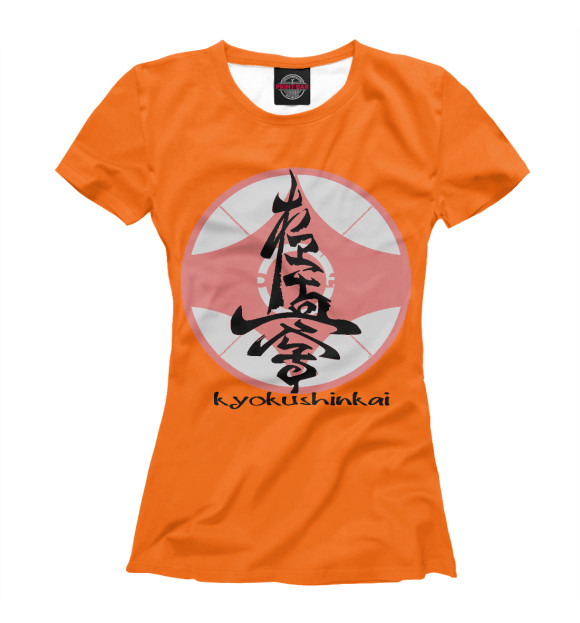 Женская футболка с изображением Kyokushinkai цвета Белый