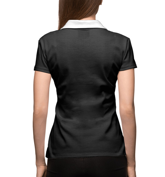 Женское поло с изображением Rabbit Duck цвета Белый