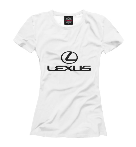 Футболка для девочек с изображением Lexus цвета Белый