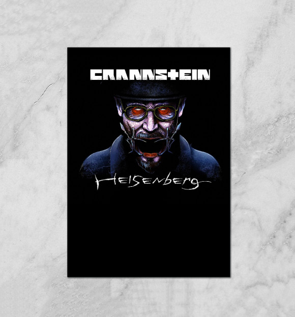 Плакат с притом Пародия на группу Rammstein цвета Белый Плакат с изображением Пародия на группу Rammstein цвета Белый