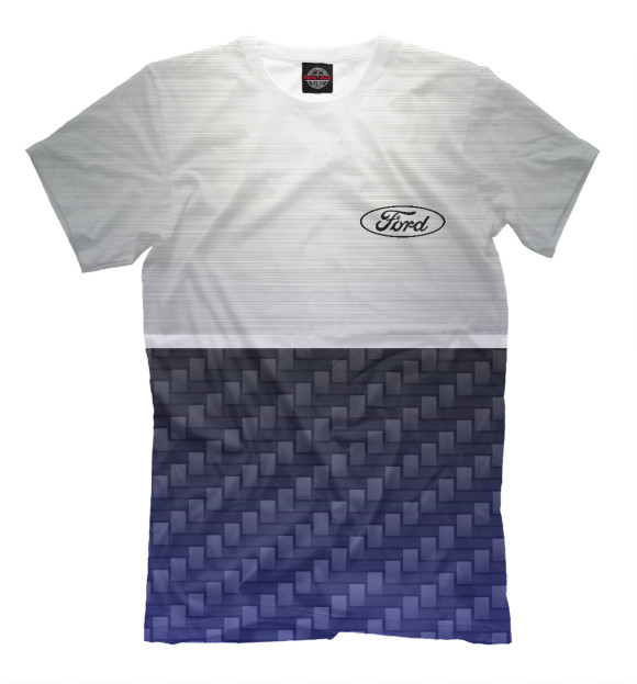 Мужская футболка с изображением FORD цвета Молочно-белый