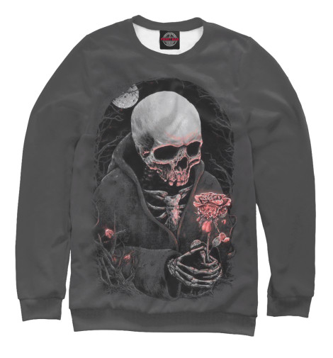 

Свитшоты Print Bar, Белый, Смерть и роза