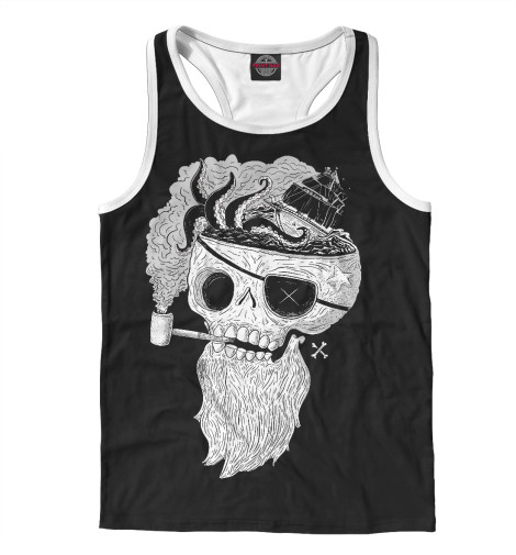 

Майки борцовки Print Bar, Белый, Пират