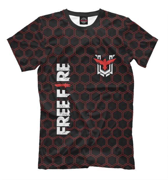 Футболка для мальчиков с изображением Free Fire / Фри Фаер цвета Белый