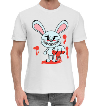 Хлопковая футболка для мальчиков Кролик маньяк