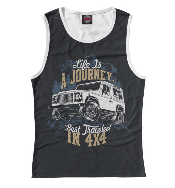 Майка для девочки с изображением Жизнь - это путешествие! цвета Белый