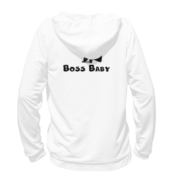 Женское худи с изображением Boss Baby - Босс Молокосос цвета Белый