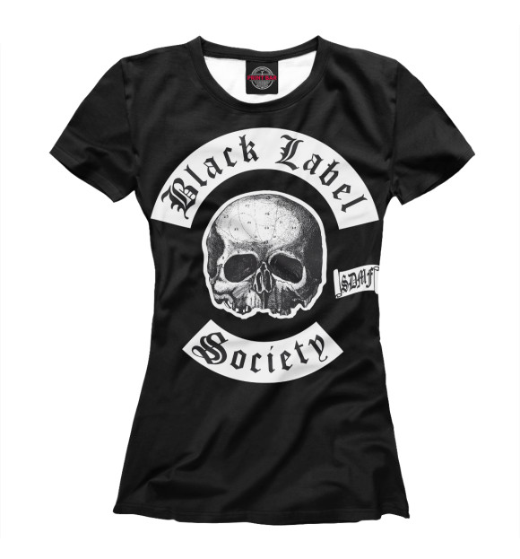 Женская футболка с изображением Black Label Society цвета Белый