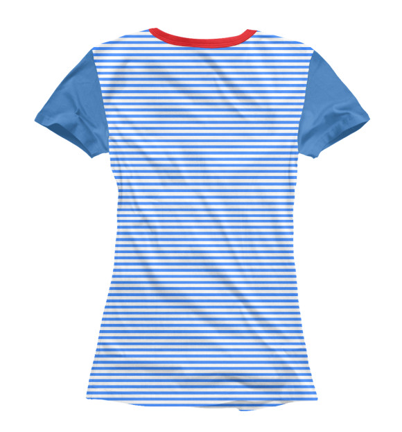 Женская футболка с изображением Парусник цвета Белый