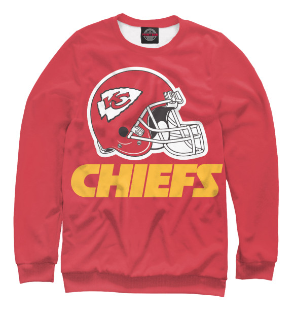 Свитшот для мальчиков с изображением Kansas city chiefs цвета Белый