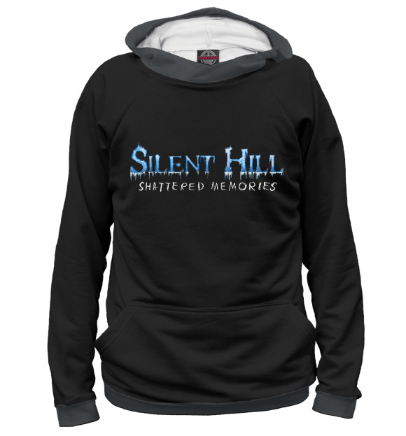 Мужское худи с изображением Silent Hill цвета Белый