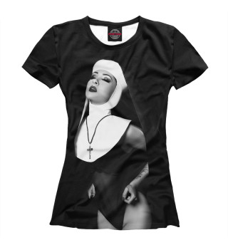 Женская футболка Nun