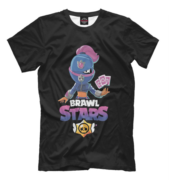 Мужская футболка с изображением Brawl Stars TARA цвета Белый