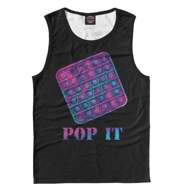 Майка для мальчика с изображением Pop it цвета Белый