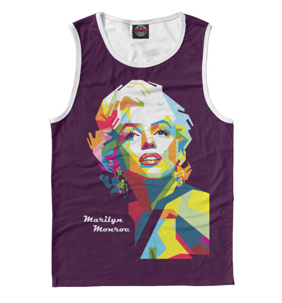 Майка для мальчика с изображением Marilyn Monroe цвета Белый