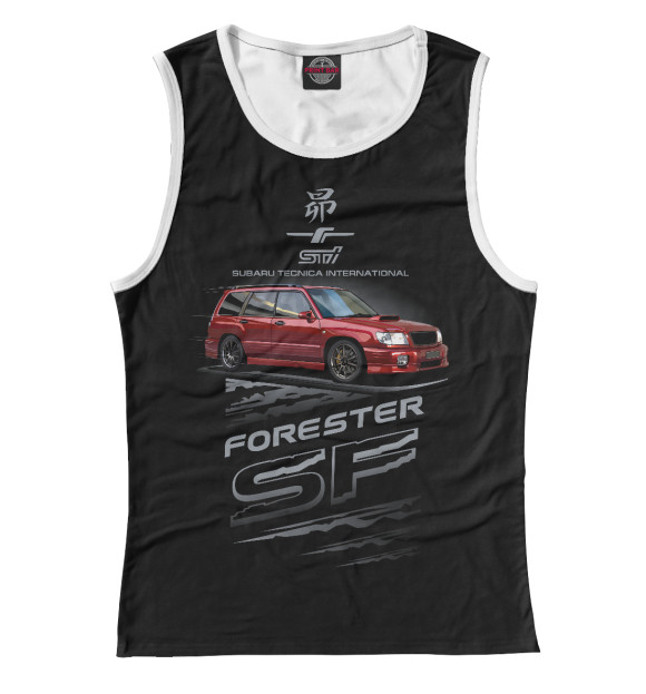 Майка для девочки с изображением Forester sf3 цвета Белый