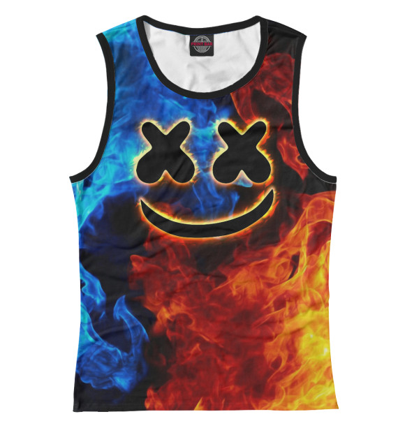 Майка для девочки с изображением Marshmello Cosmos цвета Белый