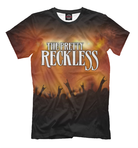 Мужская футболка с изображением The Pretty Reckless цвета Молочно-белый
