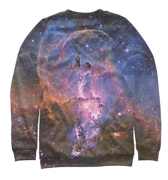 Свитшот для мальчиков с изображением Statue of Liberty nebula / Туманность Статуя Свободы (NGC 3576) цвета Белый