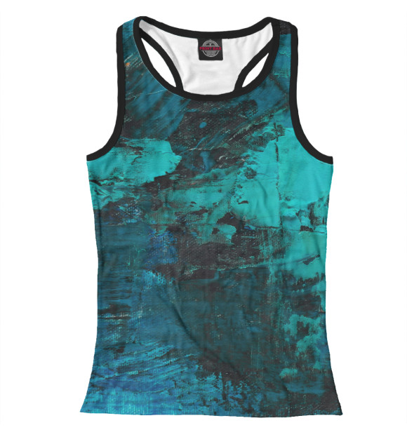 Женская майка-борцовка с изображением Paints цвета Белый