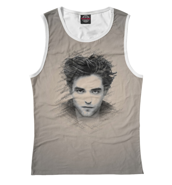 Майка для девочки с изображением Robert Pattinson цвета Белый