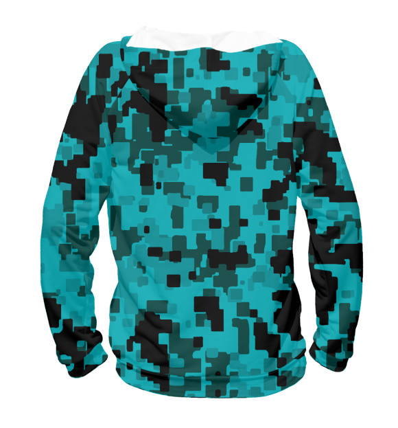 Мужское худи с изображением Camo Art цвета Белый