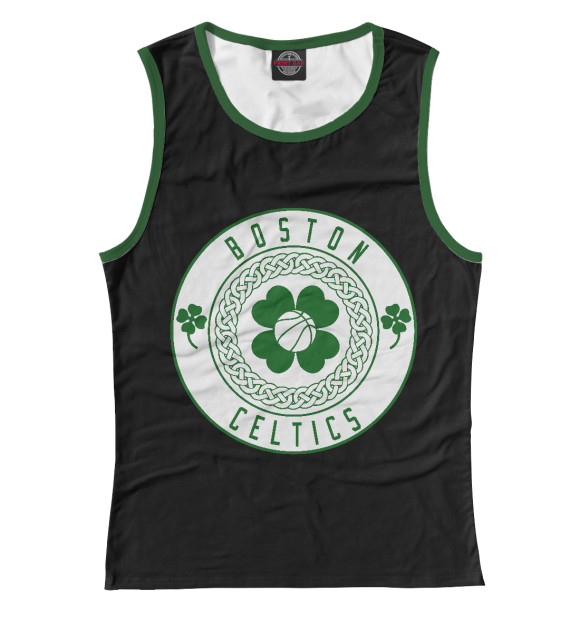 Майка для девочки с изображением Boston Celtics цвета Белый