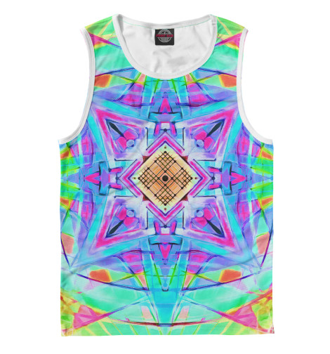

Майки Print Bar, Белый, Mandala Digital Nu Dop * color 2
