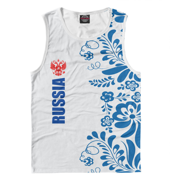 Майка для мальчика с изображением Russia цвета Белый