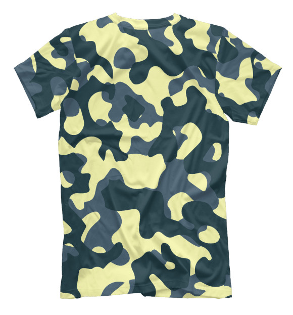 Футболка для мальчиков с изображением Camo Dark Yella цвета Белый