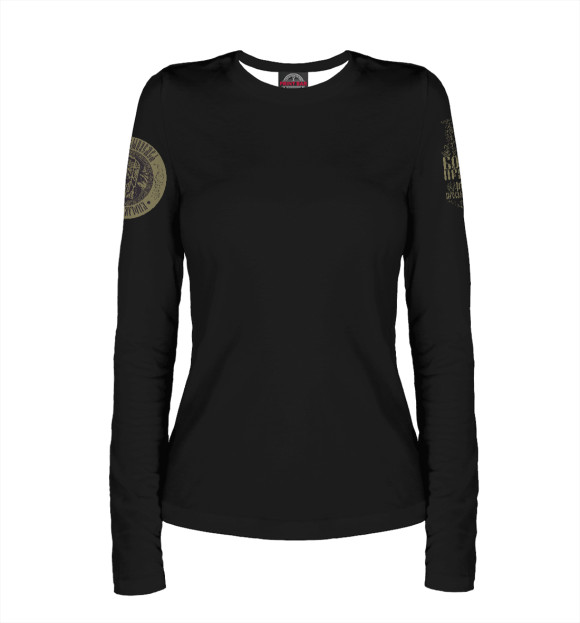 Женский лонгслив с изображением Боги цвета Белый