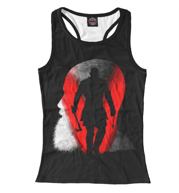 Женская майка-борцовка с изображением Викинг цвета Белый