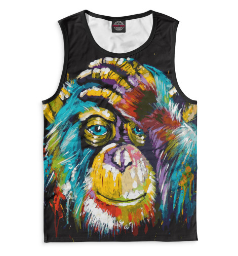 

Майки Print Bar, Белый, Обезьяны