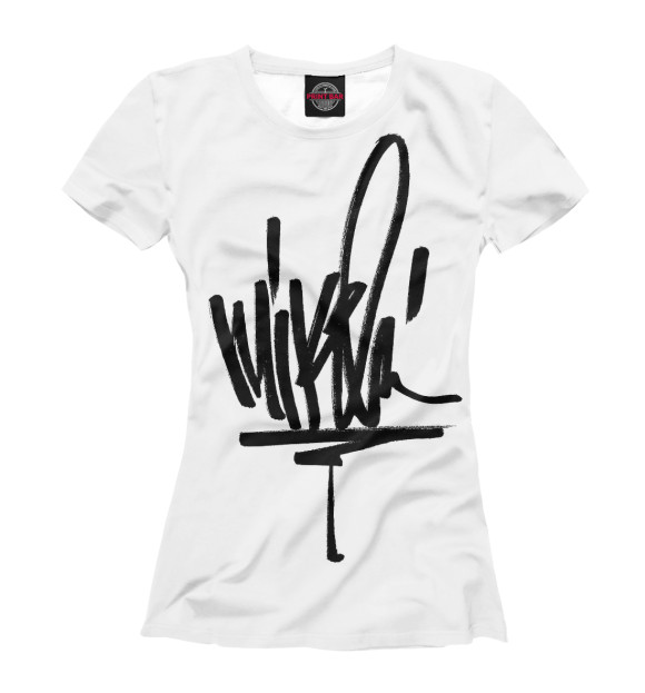 Женская футболка с изображением Mike Shinoda цвета Белый