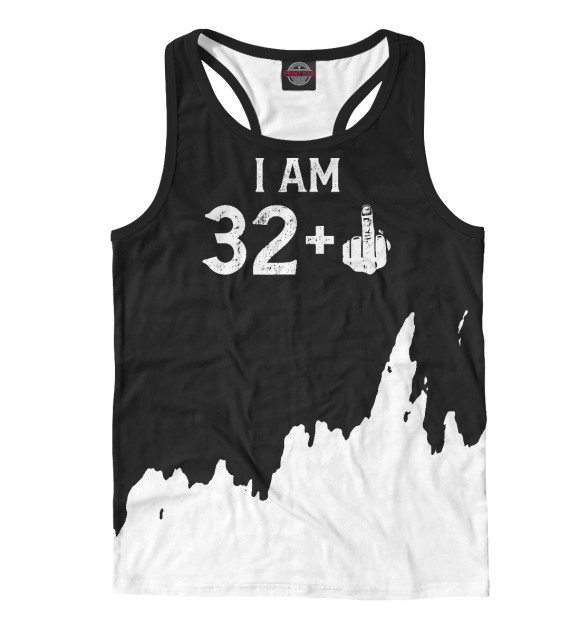 Мужская майка-борцовка с изображением 33 Year Old цвета Белый