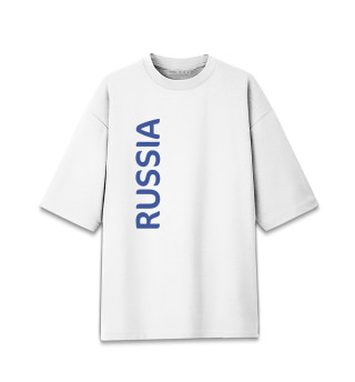 Женская футболка оверсайз Россия