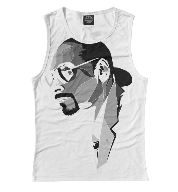 Майка для девочки с изображением Snoop Dogg цвета Белый