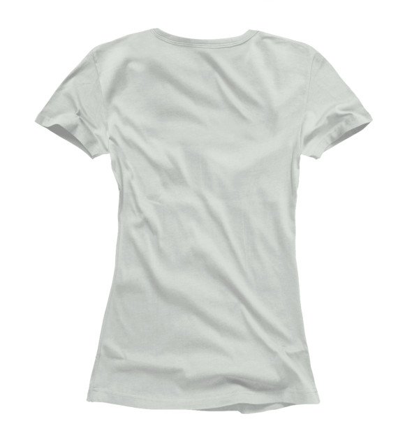 Женская футболка с изображением Creeper цвета Белый