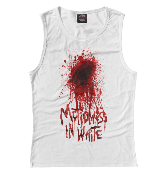 Майка для девочки с изображением Motionless In White цвета Белый