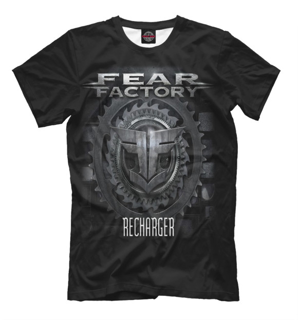 Футболка для мальчиков с изображением Fear Factory цвета Черный