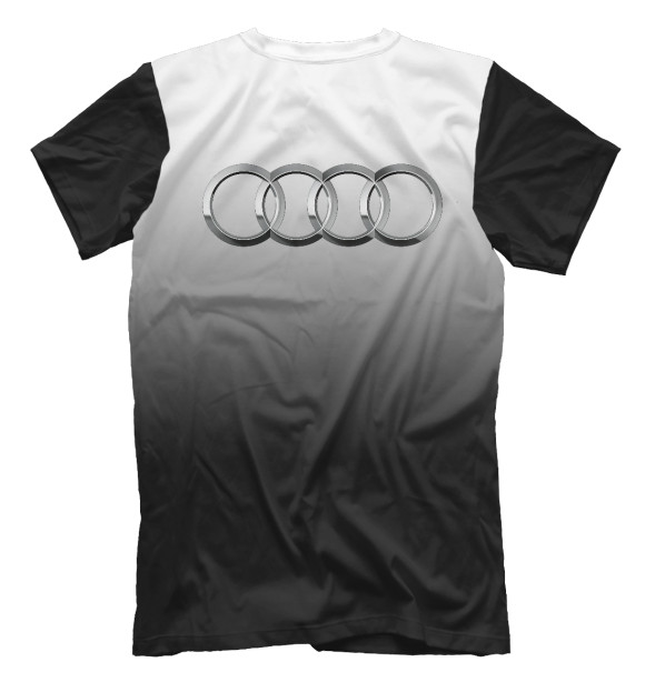 Мужская футболка с изображением Audi цвета Белый