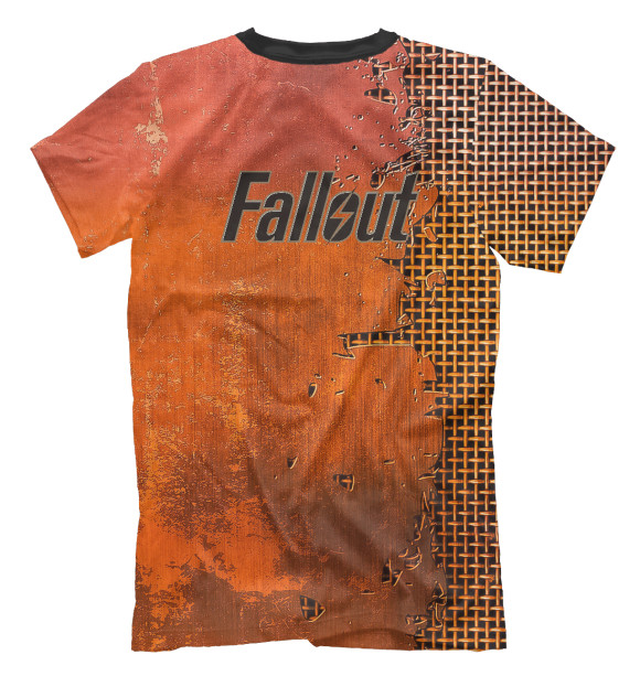 Мужская футболка с изображением Red Fallout цвета Белый