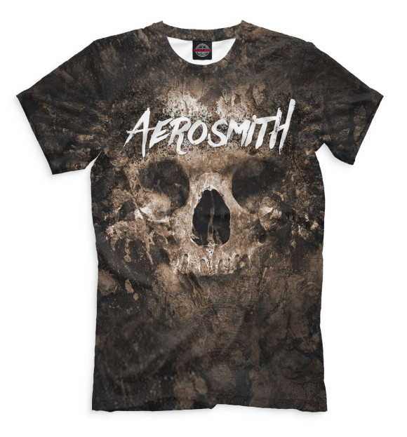 Мужская футболка с изображением Aerosmith цвета Молочно-белый