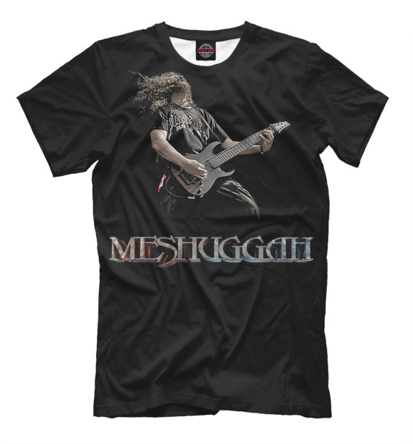 Мужская футболка с изображением Meshuggah цвета Черный