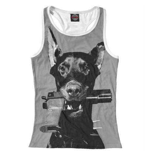 

Майки борцовки Print Bar, Белый, Доберман