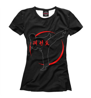 Женская футболка Taekwondo Vektor Black