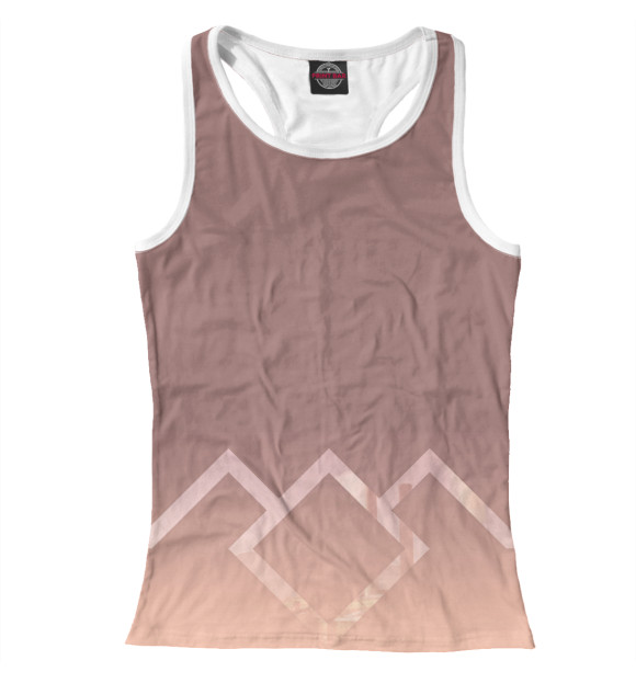 Женская майка-борцовка с изображением Twin Peaks цвета Белый